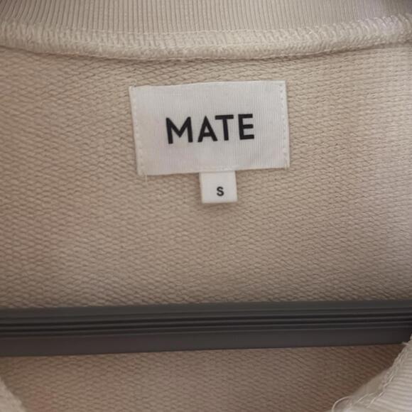 Mate the label half zip sweatshirt small bone - Picture 4 of 6